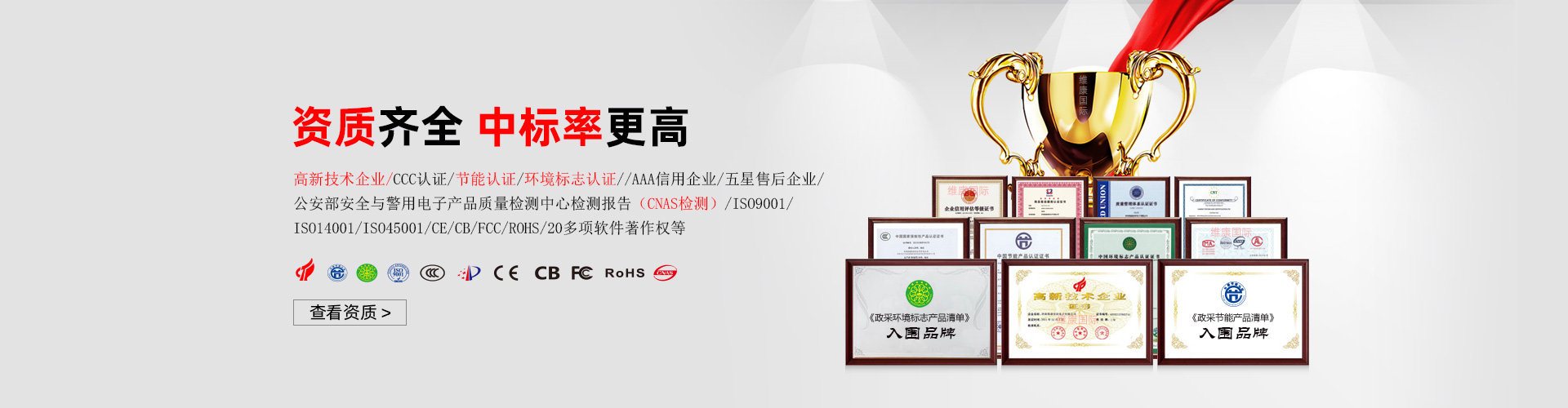 拼接屏榮譽資質